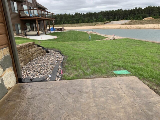 N8551 Lake Cabin Dr, New Lisbon, WI 53950 - view of yard with a patio area
