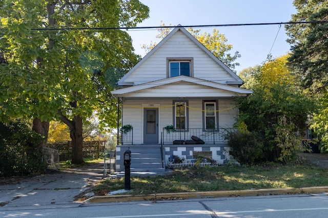 bungalow with covered porch