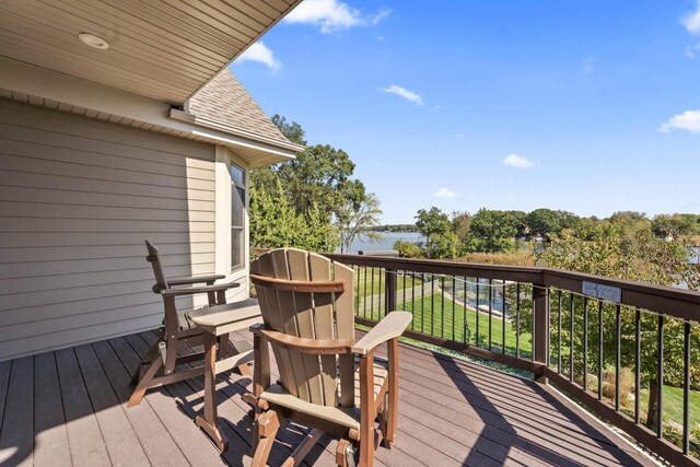 6507 Willow Ct, Waterford, WI 53185 - view of wooden deck
