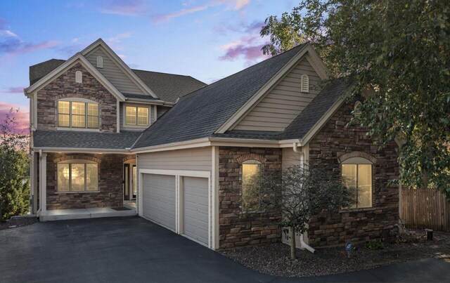6507 Willow Ct, Waterford, WI 53185 - view of front of house with a garage