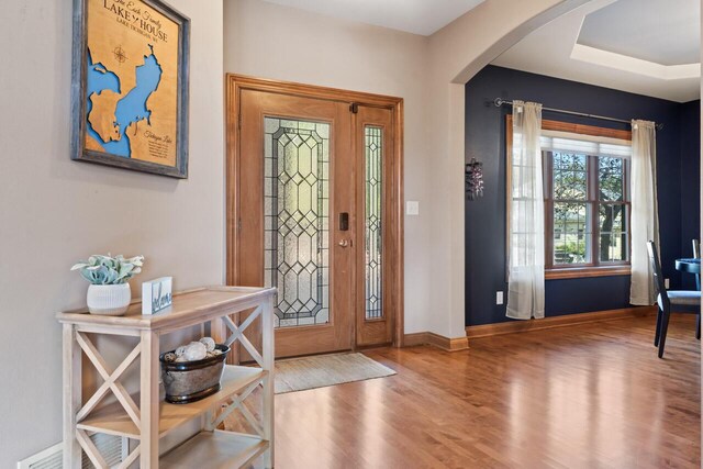 6507 Willow Ct, Waterford, WI 53185 - entryway with wood-type flooring