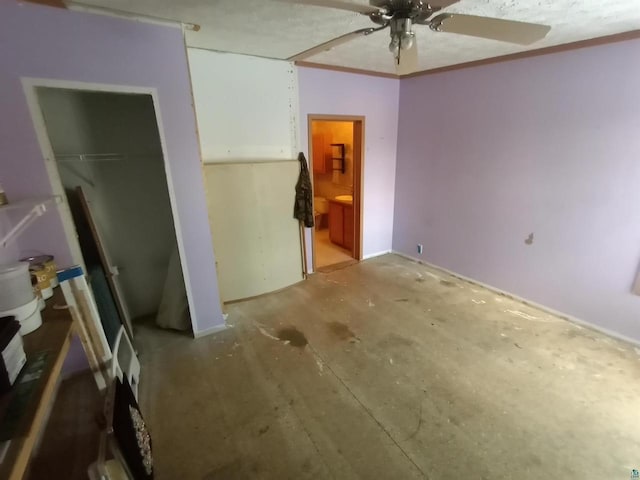 33315 State Highway 13, Bayfield, WI 54814 - unfurnished bedroom featuring a ceiling fan and ensuite bath