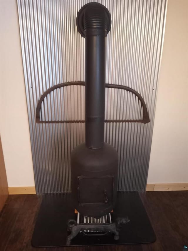 33315 State Highway 13, Bayfield, WI 54814 - detailed view of baseboards and a wood stove