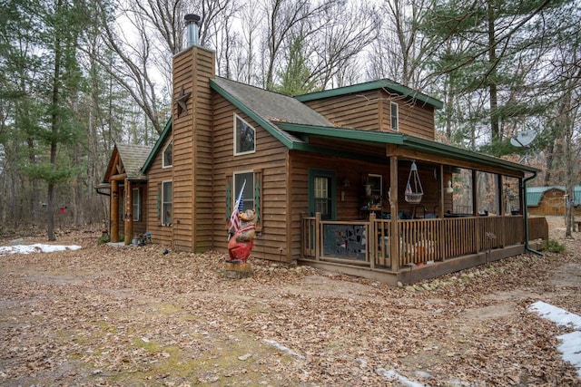 exterior space featuring a porch