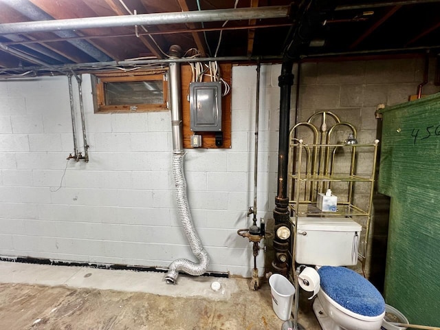 utility room with electric panel