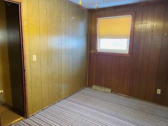 W7679 Oak St, Shiocton, WI 54170 - unfurnished room with wood walls
