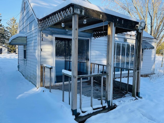 W7679 Oak St, Shiocton, WI 54170 - view of snow covered exterior