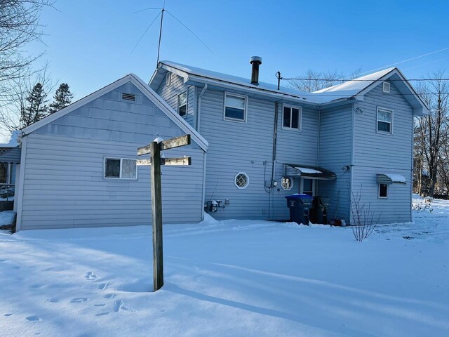 W7679 Oak St, Shiocton, WI 54170 - view of snow covered house