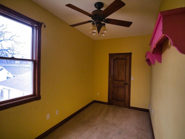 24713 68th St, Salem, WI 53168 - carpeted spare room featuring a wealth of natural light and ceiling fan