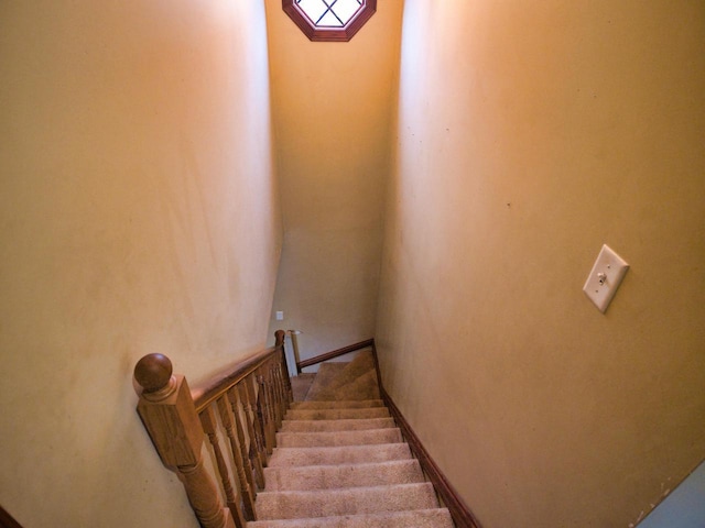 24713 68th St, Salem, WI 53168 - stairs featuring carpet flooring