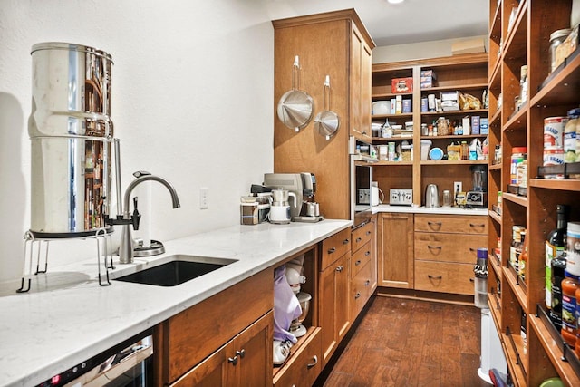 1452 Serenity Ct, Sun Prairie, WI 53590 - pantry featuring a sink and wine cooler