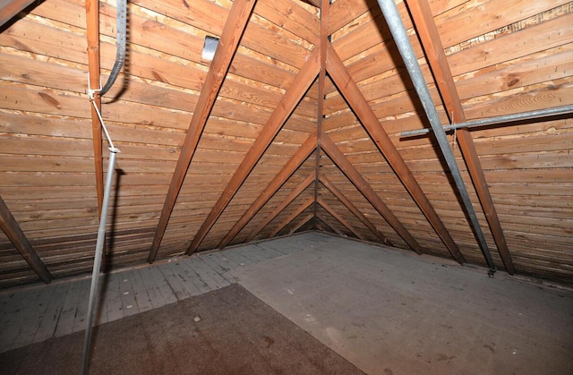 view of attic