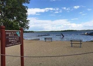 view of community featuring a water view