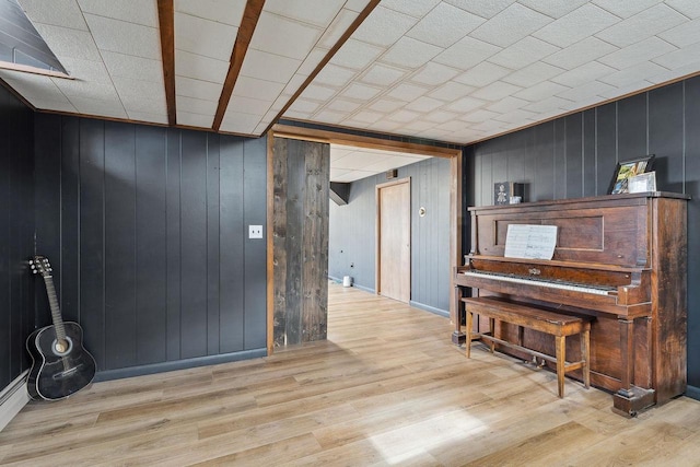 interior space with light wood-type flooring