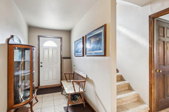 view of tiled entryway