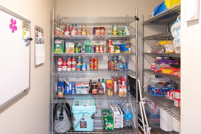 view of pantry