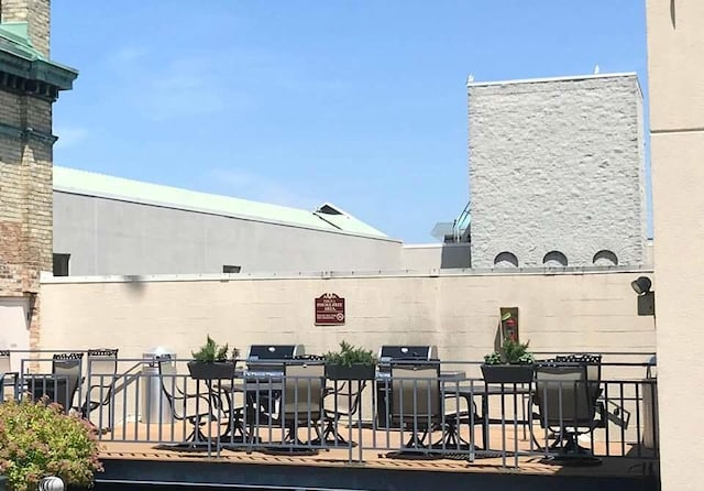 view of patio featuring grilling area