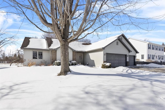 ranch-style house with a garage