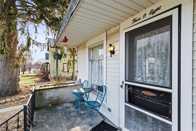 view of patio / terrace with covered porch