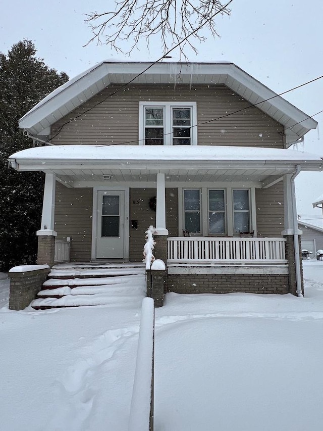 view of front facade with a porch