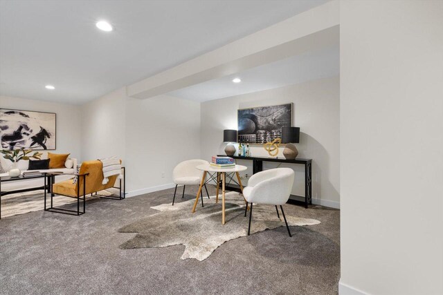 office space with carpet