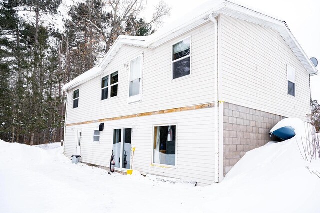 6050 Cth Y, Hazelhurst, WI 53531 - view of snow covered house