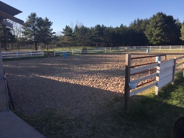 6050 Cth Y, Hazelhurst, WI 53531 - view of yard featuring a rural view