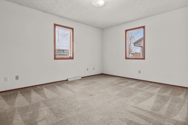 view of carpeted empty room