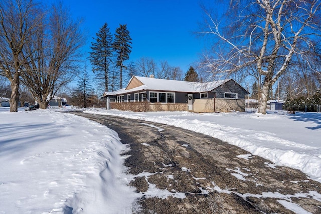 view of front of home