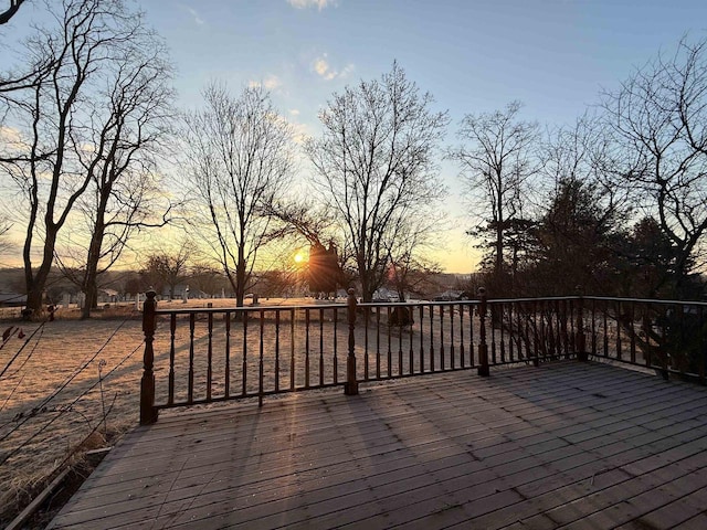 414 S Wisconsin St, Mineral Point, WI 53565 - view of wooden deck