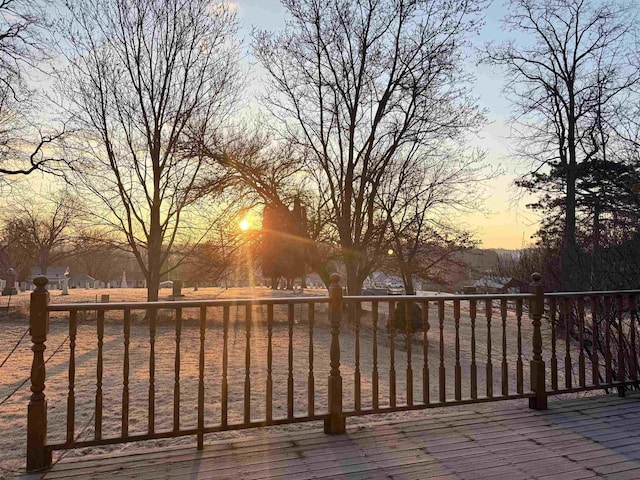 414 S Wisconsin St, Mineral Point, WI 53565 - view of wooden terrace