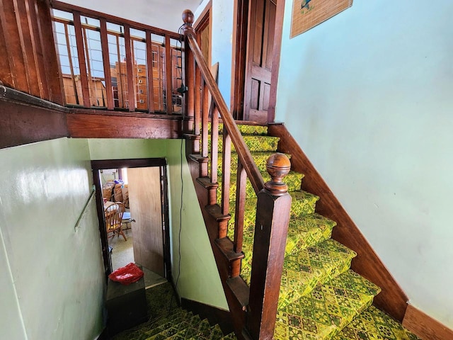 view of staircase