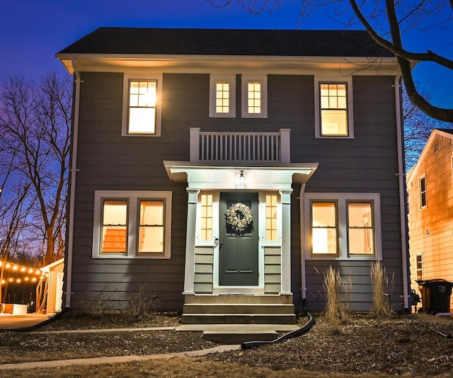 view of front of property