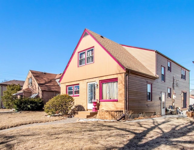 view of rear view of property