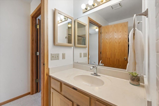 bathroom with vanity