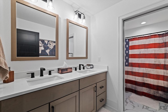 bathroom featuring vanity