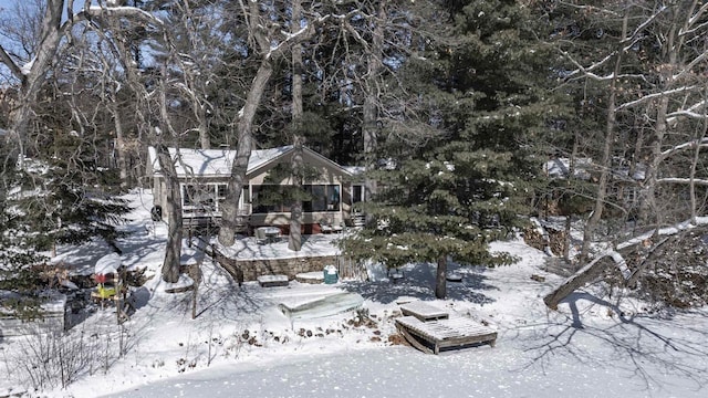 view of snowy landscape