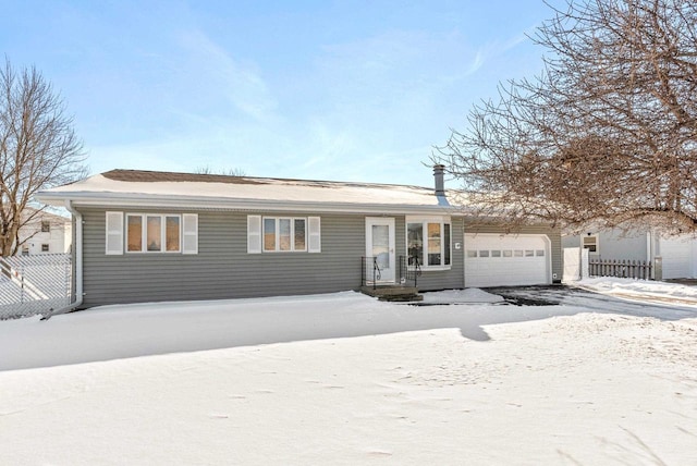 ranch-style house with a garage