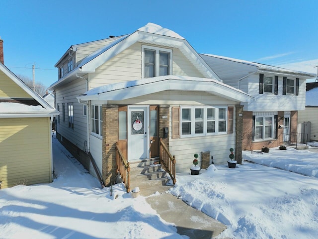 view of bungalow-style home