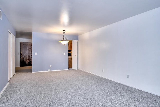 view of carpeted empty room