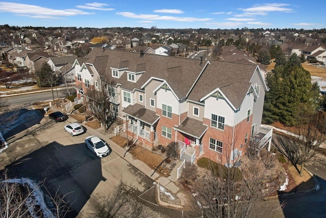 drone / aerial view featuring a residential view