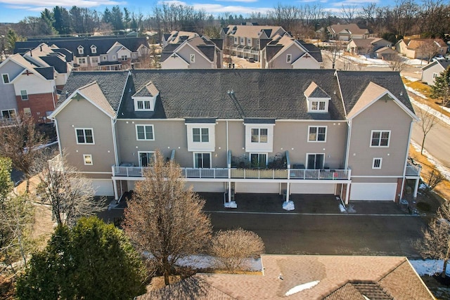 bird's eye view with a residential view