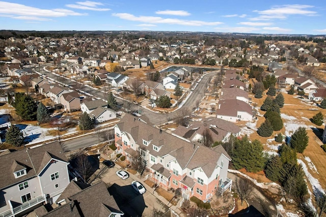 birds eye view of property featuring a residential view