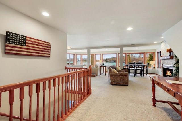 W5553 Oak Park Rd, Elkhorn, WI 53121 - corridor featuring carpet floors