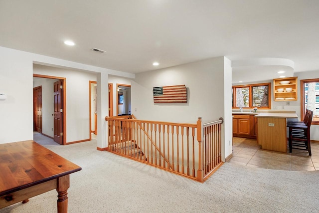 W5553 Oak Park Rd, Elkhorn, WI 53121 - corridor featuring light colored carpet
