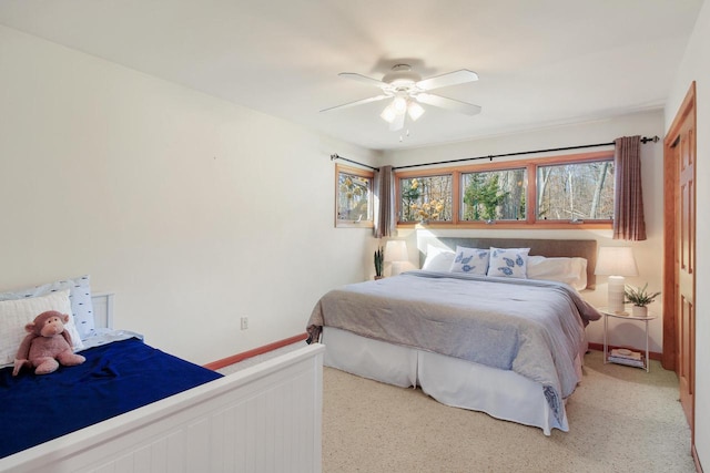 W5553 Oak Park Rd, Elkhorn, WI 53121 - bedroom with ceiling fan