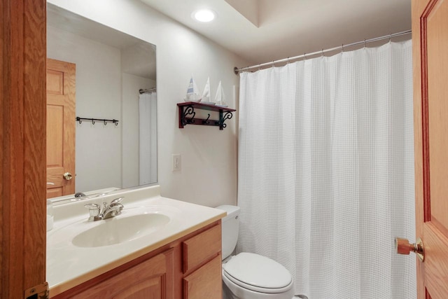 W5553 Oak Park Rd, Elkhorn, WI 53121 - bathroom featuring vanity and toilet