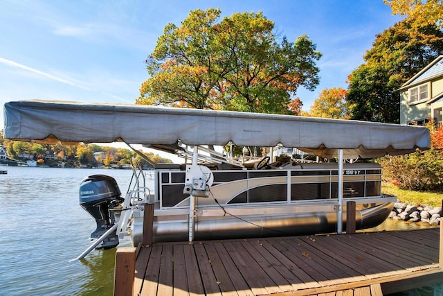 W5553 Oak Park Rd, Elkhorn, WI 53121 - dock area with a water view