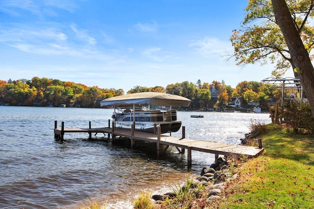 W5553 Oak Park Rd, Elkhorn, WI 53121 - dock area with a water view