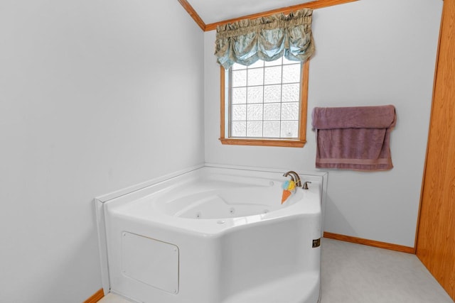 bathroom featuring a bathing tub